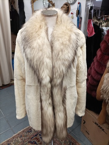 Visone rasato panna con - visone,