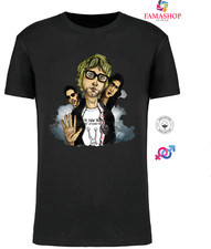 MAGLIA T-SHIRT HARD ROCK BAND GRUNGE NIRVANA CARTOON