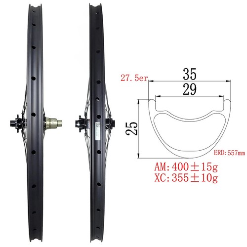 Set ruote carbonio 5 mtb - ruote,