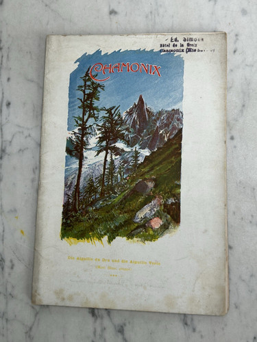 Chamonix vecchia brochure old - chamonix,