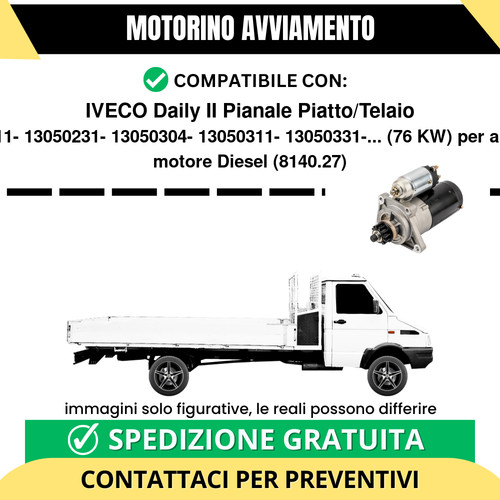 Motorino avviamento iveco - motorino,