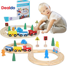 Wooden Train Set 33Pcs
