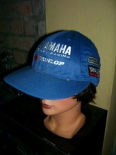 Vintage Yamaha Dunlop moto GP racing team cotton hat cap '80s motocross