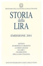 Dittico Italia 2001 FDC - Storia della Lira