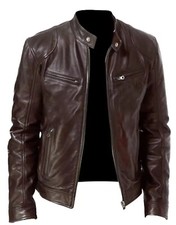 Giacca da motociclista nera e