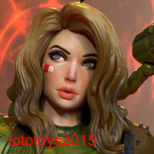 1:6 1:12 1:18 Beauty Warrior Women Head Sculpt For 12"6" 3.75"Action Figure Body