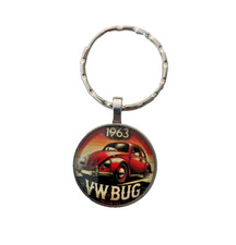 Portachiavi Volkswagen Maggiolino VW Bug 1963 Auto Classica Vintage