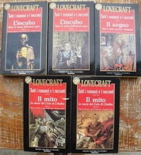 Lovecraft Tutti i romanzi e i racconti Lotto libri horror Cthulhu SERIE COMPLETA