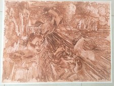 Aligi sassu litografia - aligi,