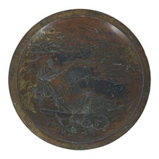 Piatto in bronzo raffigurante