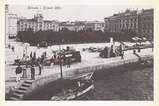 A6674) TRIESTE 1895 RIPRODUZIONE PER CARTOLINA PUBBLICITARIA MOBILI ELIO