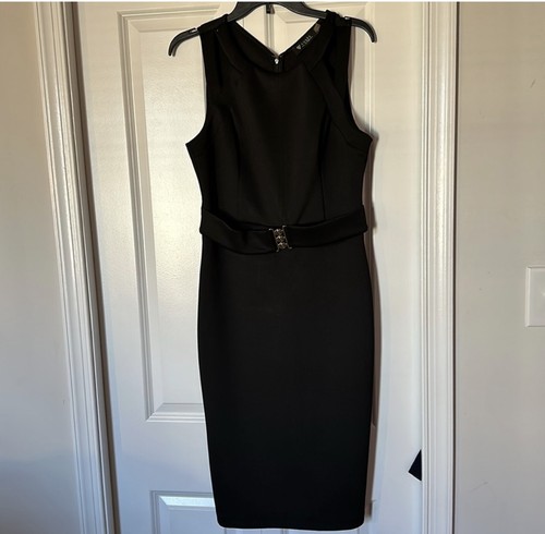 Abito midi glam nero - midi, guess