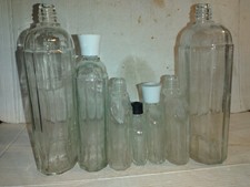 LOTTO DI 8 BOTTIGLIE  IN VETRO DI MEDICINALI PRIMA META DEL 900