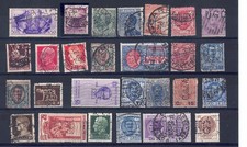 #89 Perfins area italiana 27 valori con varie sigle