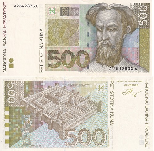 Croazia 500 kuna - kuna, 1993
