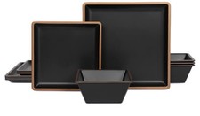 Set di piatti quadrati 12