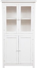 Vetrina Credenza Legno Bianco