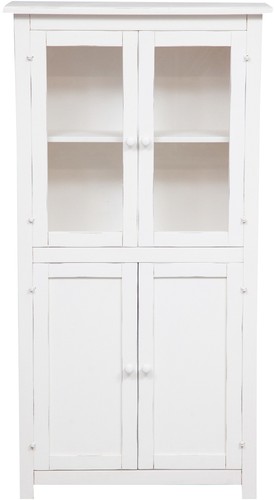 Vetrina credenza legno bianco - vetrina,