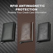 PORTA CARTE DI CREDITO SLIM Portafoglio ANTIFRODE RFID Uomo Donna Portatessere
