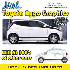 Toyota AYGO Strisce Laterali 3/5DR QUALSIASI ETÀ Decalcomanie Adesivi Grafica NO P&P 005