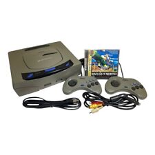 Console grigia Sega Saturn con 2 controller, 1 giochi Virtua Fighter2 / testa...