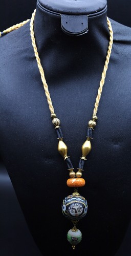 Collana vetro perle - e,