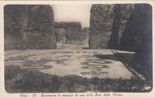 CARTOLINA *21 OSTIA ROMA PAVIMENTO IN MOSAICO DI UNA DELLE SALE NON VIAGGIATA