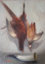 Ortensio Gionfra  (1918 - 2012) -Olio su tela - "Natura morta"