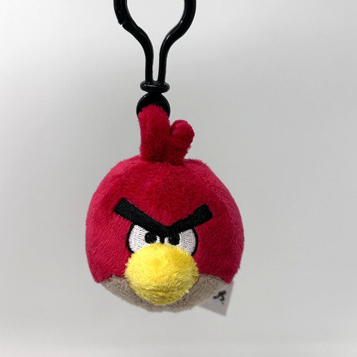 Portachiavi rosso uccellini