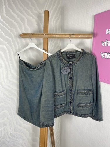 Rara tuta denim blu chanel - denim,