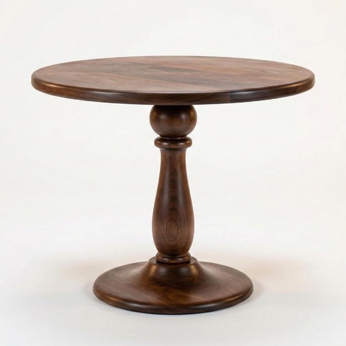 Solid wood pedestal table - wood, |