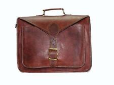 Borsa a tracolla 16" in vera pelle vintage messenger tracolla separata valige...