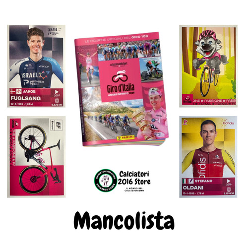 Giro italia 108 - d'italia, mancolista