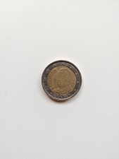 moneta 2 euro 2002, Spagna, con difetti evidenti, usata. 