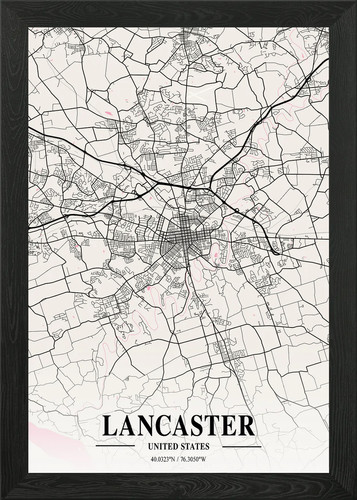 Lancaster neapolitan map - lancaster,