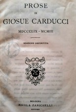 PROSE DI GIOSUE' CARDUCCI
