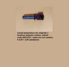 sonda temperatura ntc originale x lavatrice hotpoint ariston indesit  originale