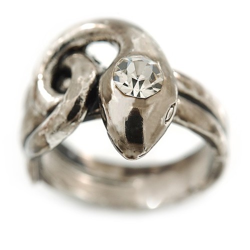 Anello serpente arrotolato - , di
