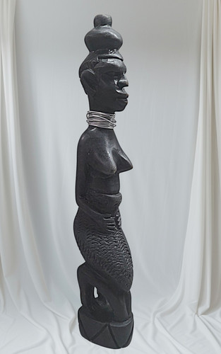 Statua africana ebano donna - statua,