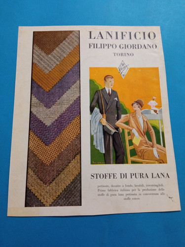 Pubblicita 1930 lanificio - pubblicita',