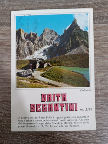 Cartolina dolomiti passo rolle - cartolina,