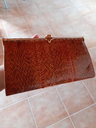 Borsa vintage pelle serpente - borsa,