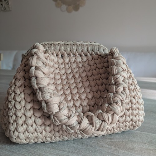 Borsa clutch uncinetto fatta - borsa,