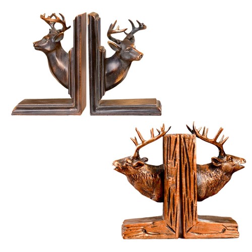 Testa cervo statue - 2x,