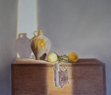 Dipinto olio cassapanca - dipinto, ad