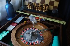 Best Dal Negro Vintage Scacchi in Legno, Roulette, Set Casinò, Chess, Raro