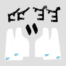 Ford Fiesta Mk7 7.5 S.Parafanghi Bianco + Blu S. Logo 4mm PVC Parafanghi Rally