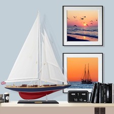 Modello barca a vela in legno