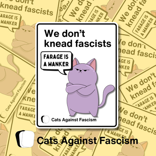 Adesivo vinile antifascista - adesivo,