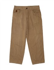 TRUSSARDI Pantalone Uomo Casual IT 52 XL W34 L28 Marrone Cotone BI10